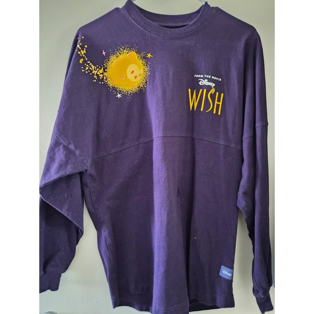 Disney Wish Spirit Jersey Star Purple Size Adult Small glitter